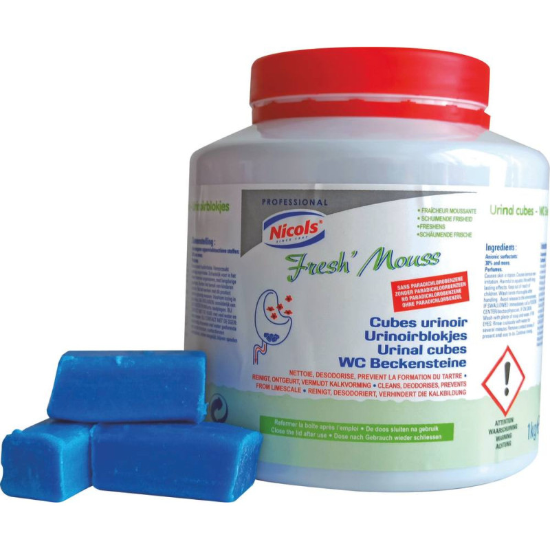 Boite de 40 pastilles pour urinoirs - Parfum fleur Boite de 40 pastilles pour urinoirs - Parfum fleur
