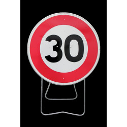 Panneau Bk14 850 mm 30km/h Pied Solidaire