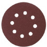Disques abrasifs grain 60 Ø125 mm auto-agrippant 8 trous (bois/métal) - P43549