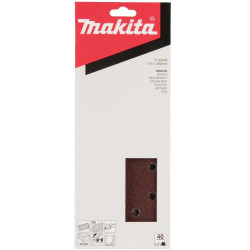 Feuilles rectangulaires abrasives 115x280 mm - 5 + 5 + 2 + 2 trous - P33009 Makita