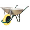 Brouette 100 litres galvanisée avec roue souple increvable - Altrad