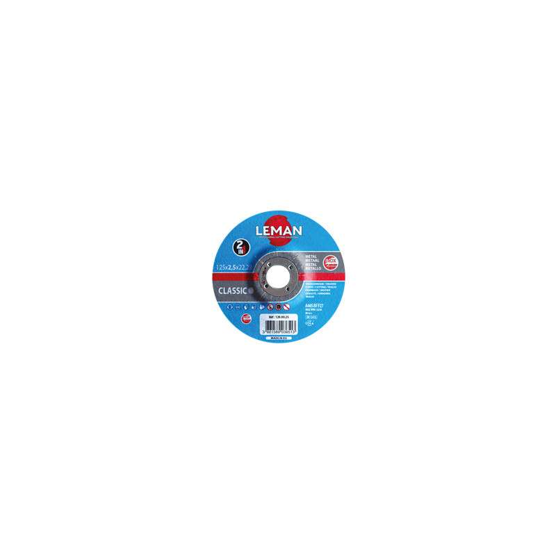 DISQUE D 125 X 2,5 X 22,2 ACIER ATLAS