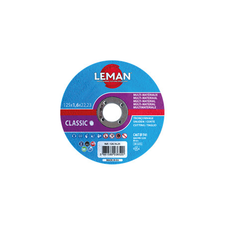DISQUE D 125 X 1,6 X 22,2 ACIER INOX
