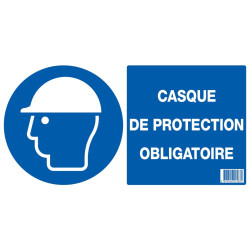 Signalisation casque de protection obligatoire 330x200