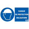 Signalisation casque de protection obligatoire 330x200