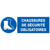 CHAUSSURES DE SECURITE OBLIGATOIRES 200x52mm