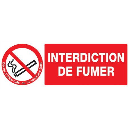 Interdiction de fumer + Décret