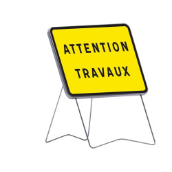 Panneau KC1 Attention travaux