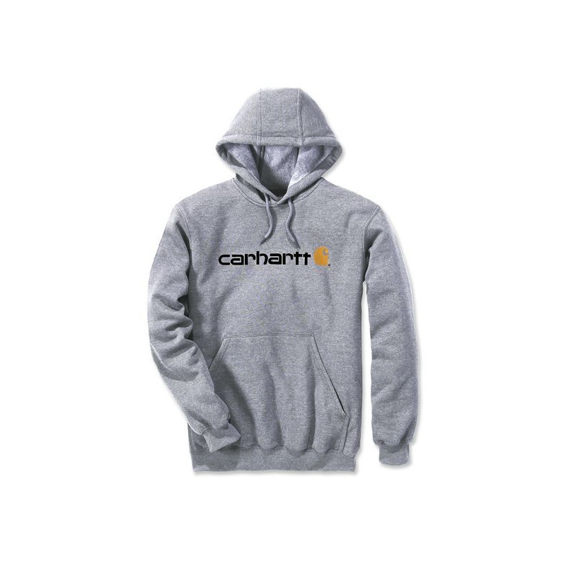 Sweat gris signature logo hooded T-L Carhartt Sweat gris signature logo hooded T-L Carhartt