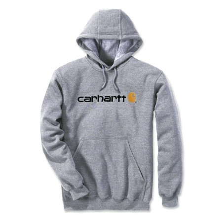 Sweat gris signature logo hooded T-L Carhartt