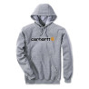 Sweat gris signature logo hooded T-L Carhartt