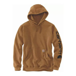 Sweat marron sleevelogo - T M Carhartt
