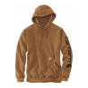 Sweat marron sleevelogo - T M Carhartt