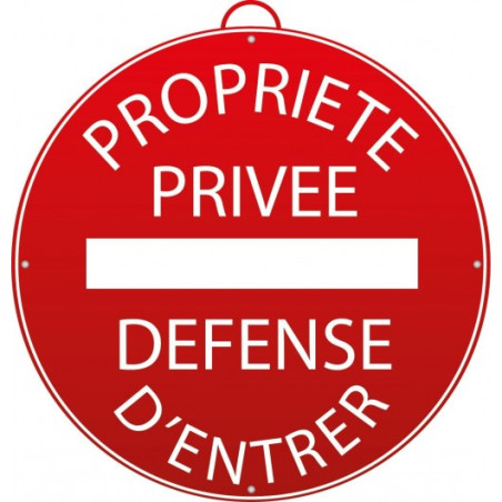 Panneau de signalisation "propriété privée" Mondelin 802020