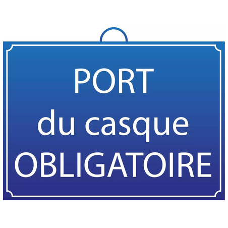 Panneau de signalisation "port du casque" Mondelin 802050