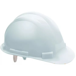 CASQUE DE CHANTIER BLANC A MOLETTE