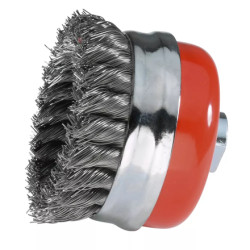 Brosse coupe alu M14 fil acier ondulé D80 SID 10309003