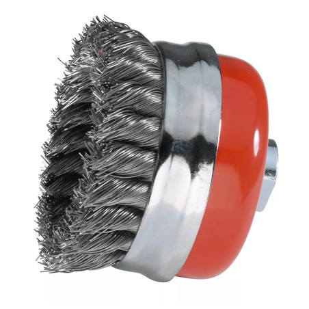Brosse coupe alu M14 fil acier ondulé D80 SID 10309003