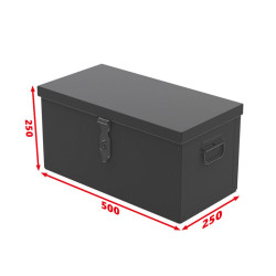 Coffre de chantier 500 x 250 x 250 avec plateau SORI CR500B