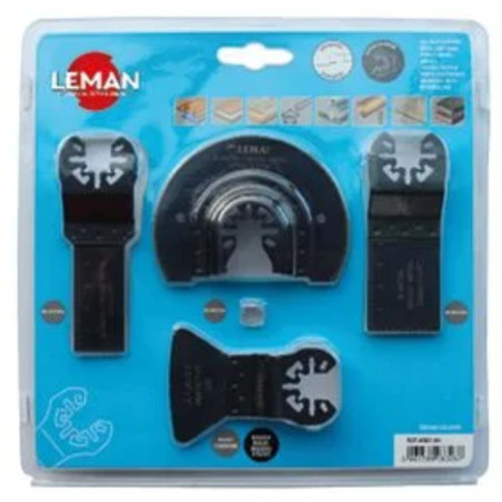 Coffret de 4 accessoires multi matériaux - Leman 450104