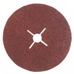 Disques fibre corindon grain 120 - lot de 5 - Leman