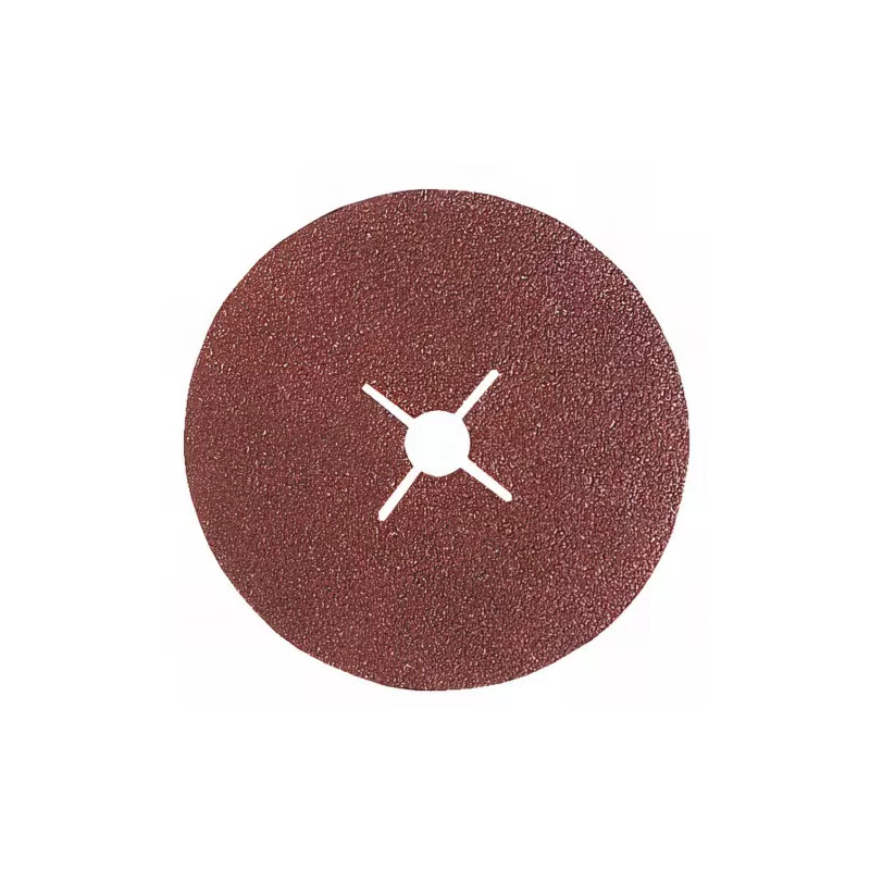 Disques fibre corindon grain 120 - lot de 5 - Leman