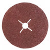 Disques fibre corindon grain 120 - lot de 5 - Leman