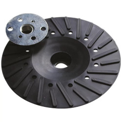 Plateau caoutchouc ø125 M14 pour disque fibre - Leman