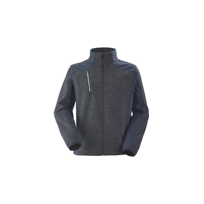 PULL ZIPPE CHAMPOLEON BLEU CHINE/NOIR L CEP 9S133046L