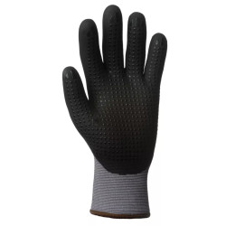 Gant EUROLITE end. nitrile paume EUR P1NIDG10 +3/4 dos+picots T10