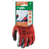 Gants EUROLITE 13L850 J13 PE rouge end. latex noir *CAR* - Taille 10 Coverguard