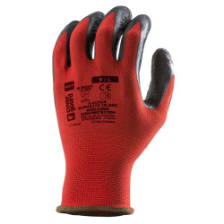 Gants EUROLITE 13L850 J13 PE rouge end. latex noir *CAR* T9 - Coverguard