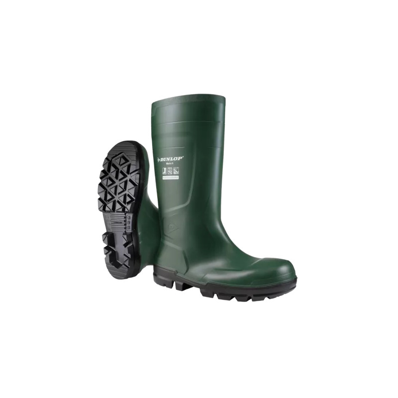 BOTTE DE SECURITE PVC VERT T40 - BOTTESECU40