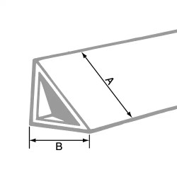 Profil triangle 27mm - 2.50m