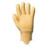 Gants fleur vachette beige, protège artère - Taille 10