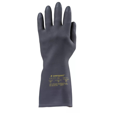 Gants néoprène noir flocké 5300 - Taille 10