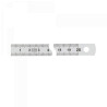REGLET 200 MM 13X0,5 INOX CHROME
