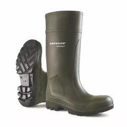 Botte de sécurité PVC en VERT - Taille 48
