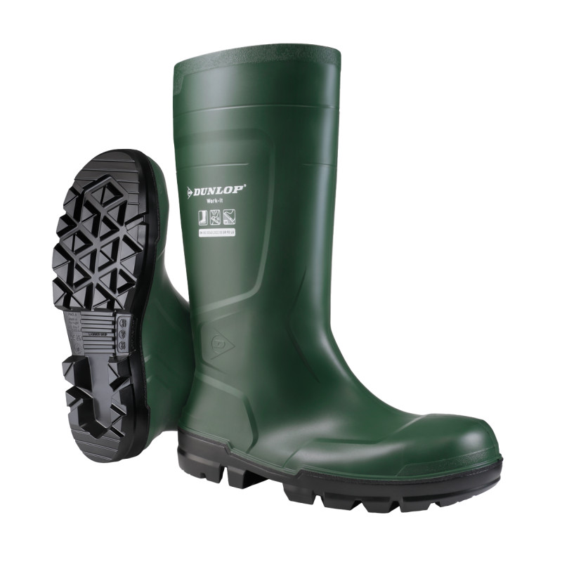BOTTE SECURITE PVC VERT 39