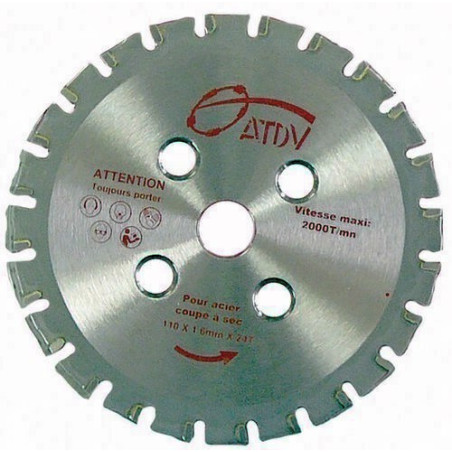 DISQUE D 110 CARBURE 24 D POUR GR 20 ICS