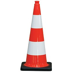 CONE PLASTIQUE FLUO 30CM 350 G