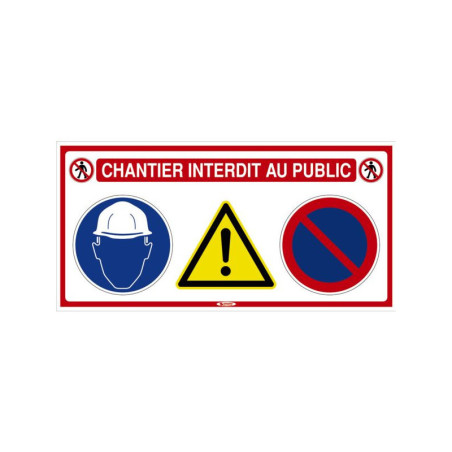 PANNEAU DE CHANTIER 4 EN 1 800X400mm