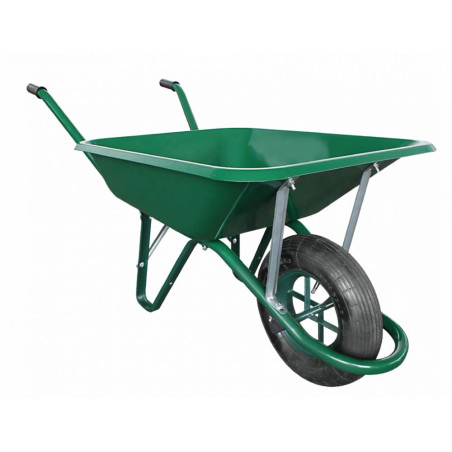 Brouette de chantier avec roue brouette increvable
