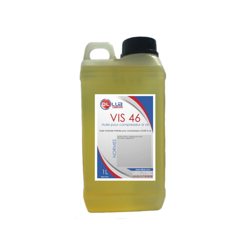 Huile pneumatique ISO VG 46 – DL LUB (1L) Huile pneumatique ISO VG 46 – DL LUB (1L)