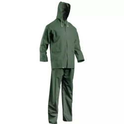 ENSEMBLE DE PLUIE PVC VERT L