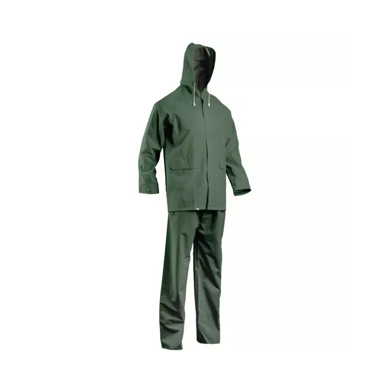 ENSEMBLE DE PLUIE PVC VERT L ENSEMBLE DE PLUIE PVC VERT L