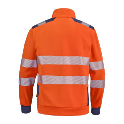 Sweat XXL orange fluo / bleu- taille XXL