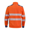 Sweat de travail haute visibilité SAFE XP orange fluo et bleu - Taille S