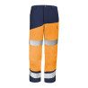 Pantalon haute visibilité​ orange fluo / marine Cepovett - Taille L