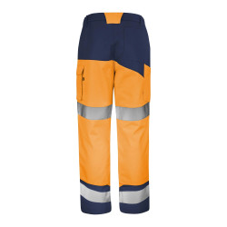 Pantalon haute visibilité​ orange fluo / marine Cepovett - Taille L